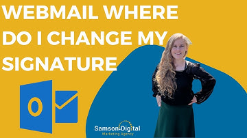 Webmail - Where do I change/Create my email signature