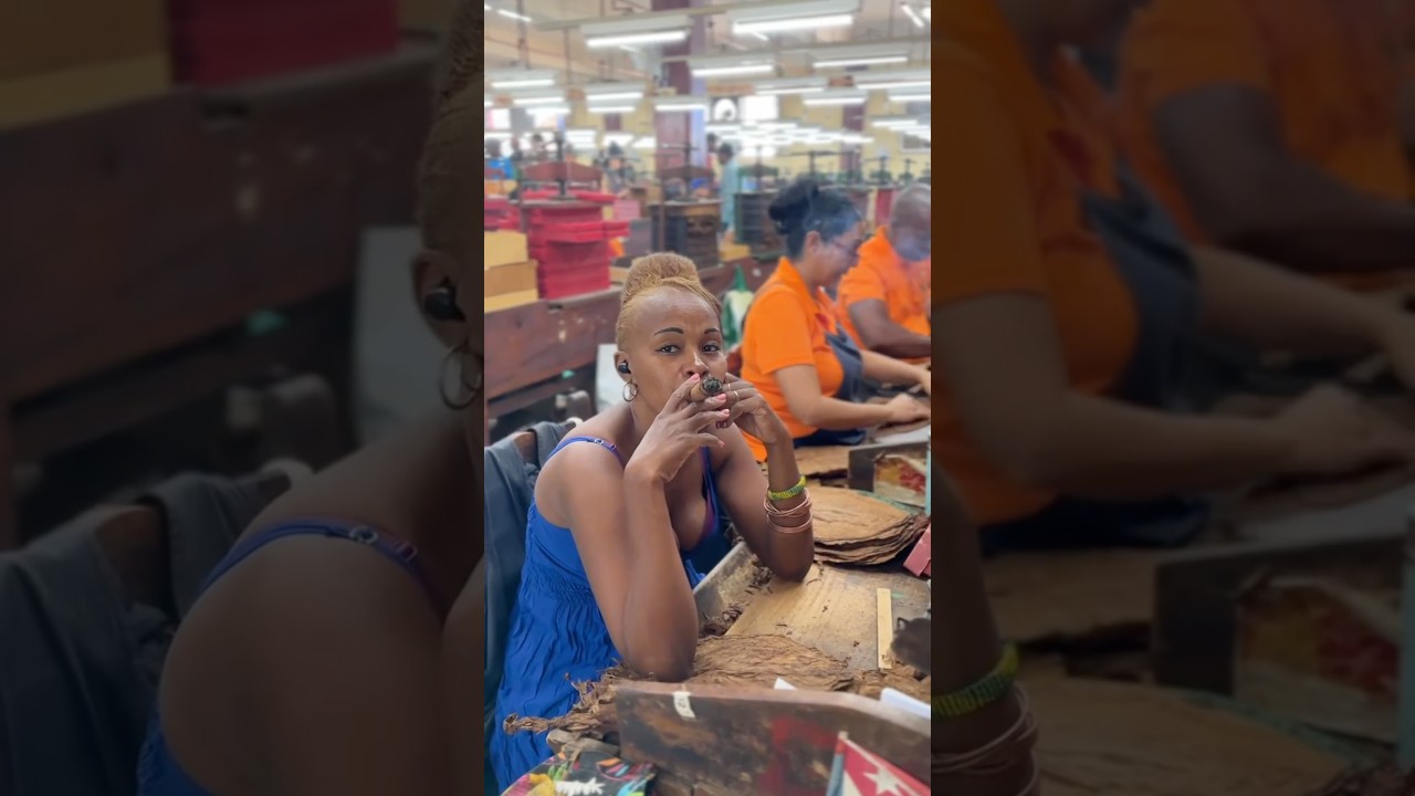 Everyone needs a quick rest from work now and again. Inside El Laguito factory in Havana, Cuba 😍