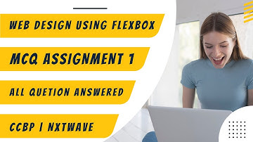 CSS FLEXBOX ASSIGNMENT 1 | Web Design using Flexbox | CSS/FLEXBOX | CCBP | NXT WAVE