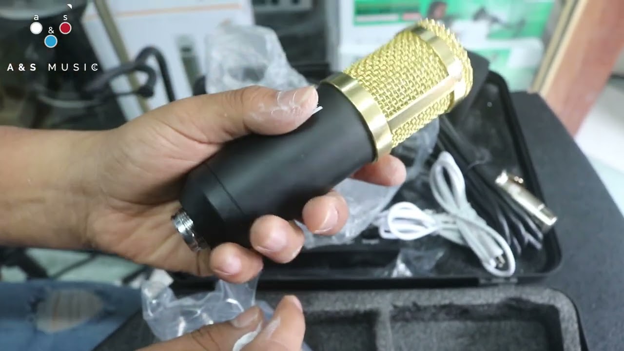 Micrófono De Miniatura Dorado De 8 Cm Con Soporte Y Caja – Decoración Musical Para Hogar U Oficina