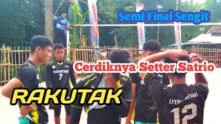 #Semifinal Rakutak Semakin Tak Terbendung Partai Sengit Brow #Aksi Setter Satrio Sangat Cerdik