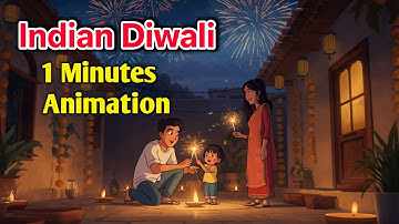 1 Minute Diwali Status  | Animated Celebration