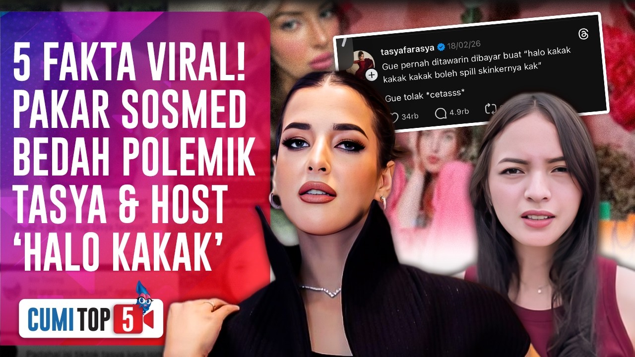 HEBOH! Tasya Farasya Dikecam Usai Bikin Bunga Sartika Mundur Jadi Host ‘Halo Kakak’| CUMI TOP V