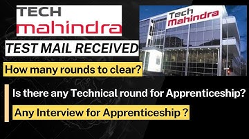 Tech Mahindra Test Mail Received | What After Apprenticeship Mail? | Tech Mahindra Test Pattern