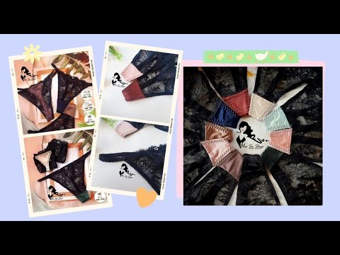 Video Quần lót lọt khe #satin lụa bóng cao cấp phối ren|mua... - youtube