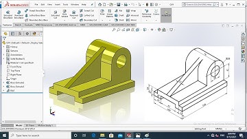 SolidWorks Tutorial for beginners | CAD/CAM Part drawing Exercise 19