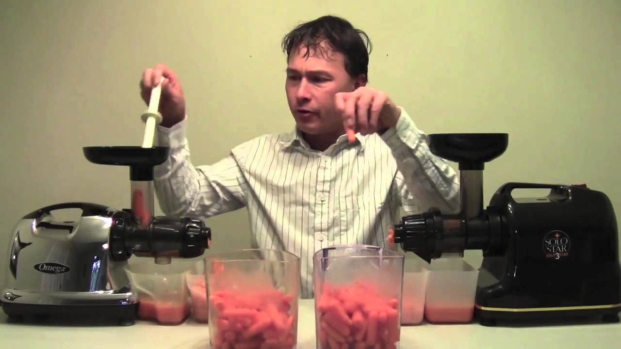 Omega 8006 vs Solostar 3c Juicer Comparison Review Carrots YouTube