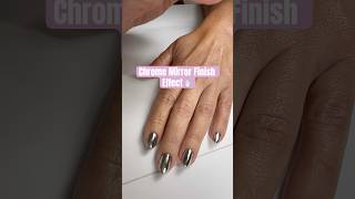 Chrome Mirror Effect Nails #shorts #nailsshorts #chromenails