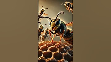 The Mantis Hides as Wasps Approach – Animated Nature Short Film