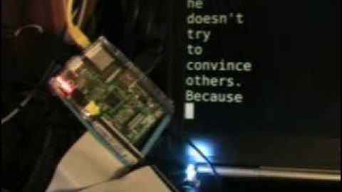 Raspberry Pi: Tao Te Ching Morse Code LED