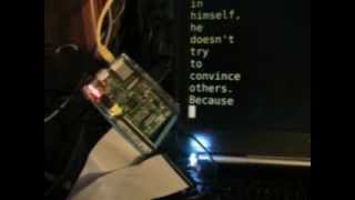 Raspberry Pi: Tao Te Ching Morse Code LED