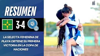 Women's Beach Soccer National Team Victory | El Salvador 4-3 Brasilia Highlights | Nations Cup