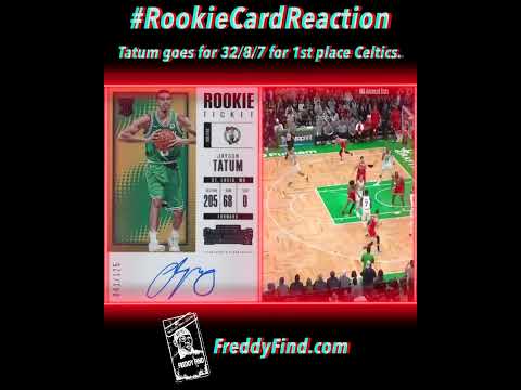 Rookie Card Reaction - Jayson Tatum drops 32/8/7 to carry @Celtics