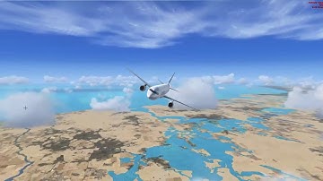 Airbus A321 Approach and Landing to KMIA Auto Pilot and ILS with FSX Default Settings