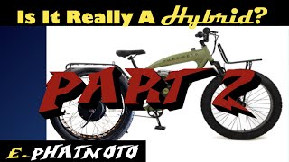 E-Phatmoto 48v Rear Electric Hub Motor - Part 2 Hybrid Conversion