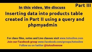 Insert Data into Products Table