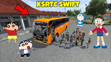 NOBITA DRIVING KSRTC SWIFT BUS 😯 BUSSID