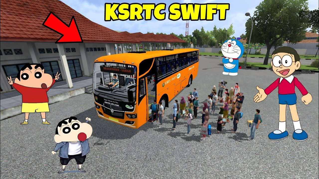NOBITA DRIVING KSRTC SWIFT BUS 😯 BUSSID