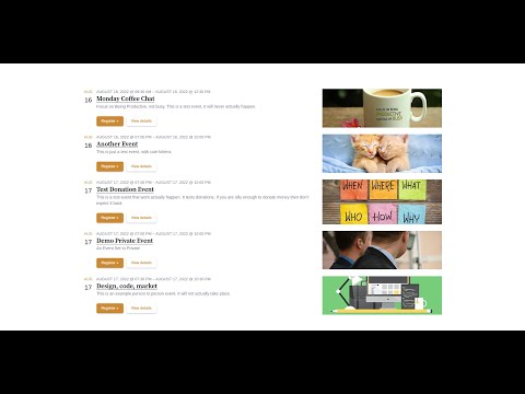 Display Eventbrite Events - Short Date Layout
