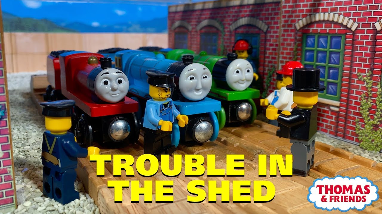 Проблемы в сарае (ремейк деревянной железной дороги)