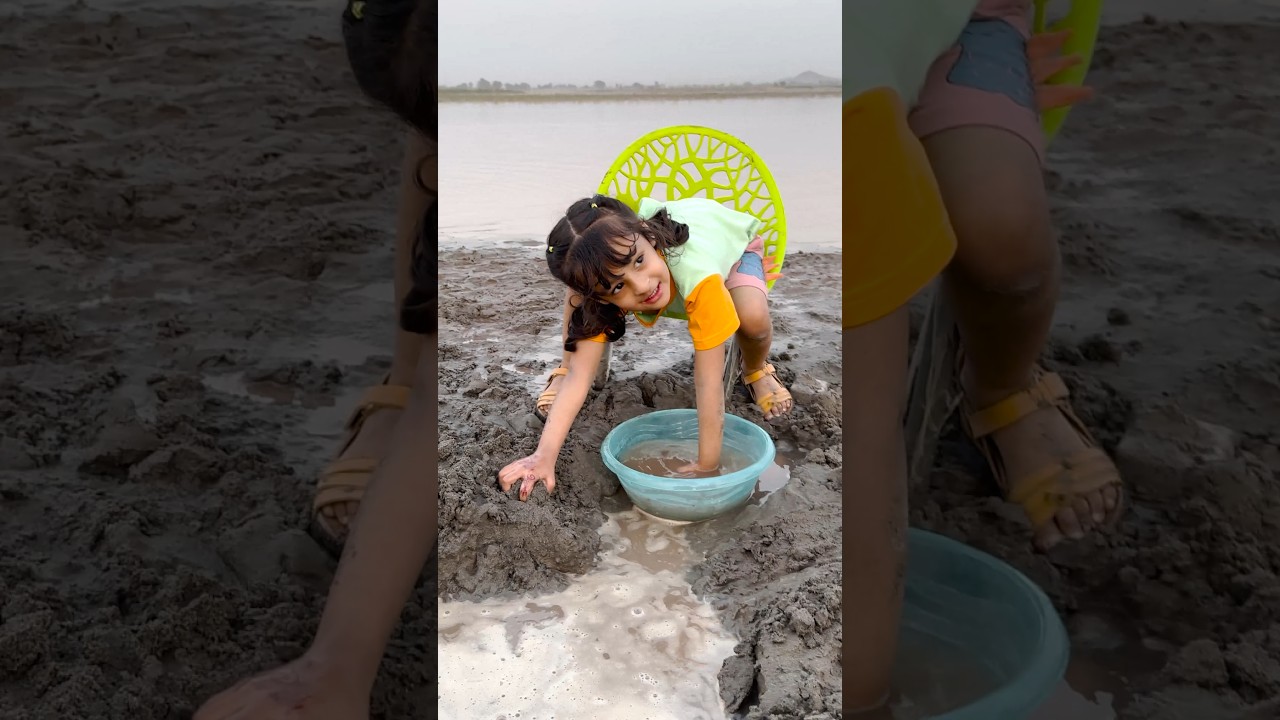 👧💫 LITTLE GIRL HAVING FUN💃😍 BY THE RIVER | CLAY GAMES & FRIENDSHIP MOMENTS 👫🎨