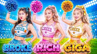 Download lagu Broke Blue Vs Rich Pink Vs Giga Rich Yellow At Cheerleader Makeover Contest!