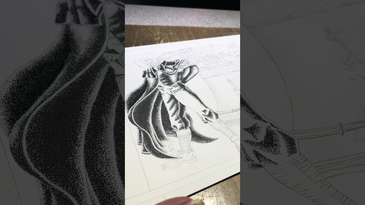 Stippling Sat: Week 52 of signed comics. A whole year! Wow!