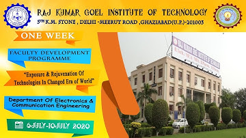 FDP on " Exposure & Rejuvenation of Technologies in Changed Era of World"