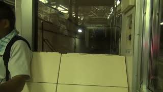 【大阪市営地下鉄ニュートラム】前面展望　100A系　コスモスクエア行き　＠コスモスクエア到着