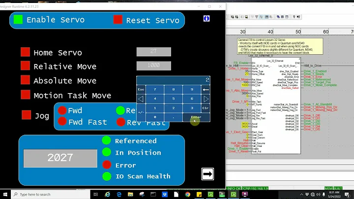 Lexium 32 servo with M580 control