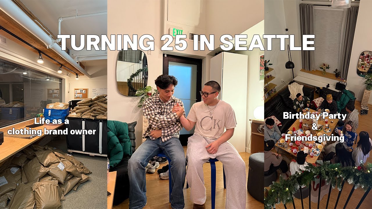 Мой ПЕРВЫЙ ДЕНЬ РОЖДЕНИЯ в СИЭТЛЕ (жизнь владельца бренда одежды и неделя Дня благодарения)