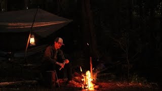 春の山菜 野生の蕎麦打ち 山賊ステーキ ソロキャンプ part 2  Overnight solo camp eating SOBA and wild plants.キャンプ料理・キャンプレシピ