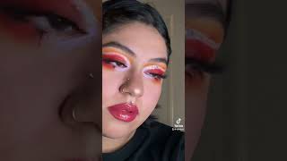 ✨⭐️ORANGE GLITTER EYESHADOW TUTORIAL⭐️✨