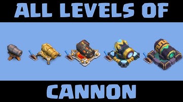 [Level 1 to Level 20] Cannon all levels comparison | All Levels Showcase | Clash of Clans