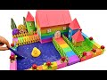 DIY Miniature Kinetic Sand House #12 - How To Make Pool Villa from Kinetic Sand (Satisfying)