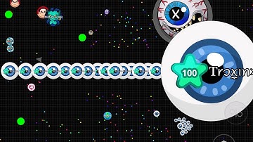 LINE-SPLIT INTO PILE OF MASS! DUO TAKEOVER VS. CLAN (NEVER GIVE UP) - Agar.io Mobile