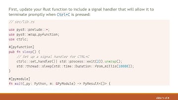Handling KeyboardInterrupt in Python Calling Rust Functions with PyO3