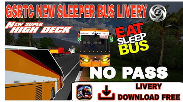 GSRTC NEW SLEEPER BUS LIVERY//GSRTC NEW SLEEPER orang bus //download now