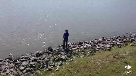 Fishing and flying my DJI Spark