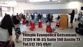 Bienvenidos imagenes de Servicio de Domingoen el Templo Evangelico Getsemani Austin TX