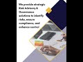 Strengthen your business with expert Risk Advisory &amp; Governance solutions that identify risks