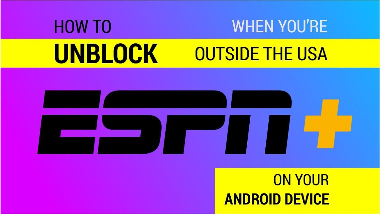 ESPN setup walkthrough on Android
