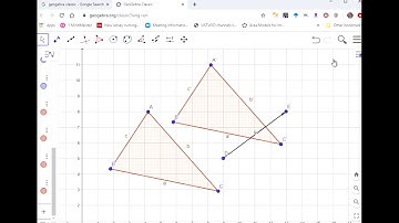 Using Geogebra for congruence transformation