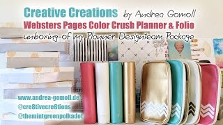 【Websters Pages Color Crush Planner】 Unboxing my Planner Designteam Package