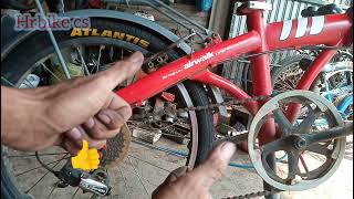 How to install a folding bicycle outer tire