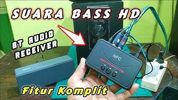 Cobain Suara ! BLUETOOTH AUDIO RECEIVER NFC. Stereo, Ngebass & Stabil. Putar Musik Mantap Banget !