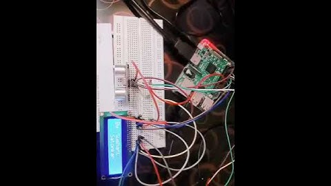 HCSR04 Ultrasonic sensor , 16X2 LCD interface with Raspberry pi 3B