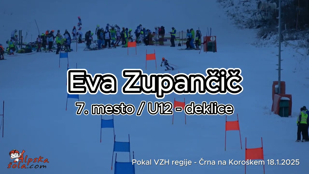 Alpska šola ⎮ Ekipa U10 & U12 ⎮ Veleslalom ⎮ Pokal VZH regije 18.1.2025