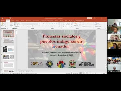 Social protests and indigenous peoples in Ecuador