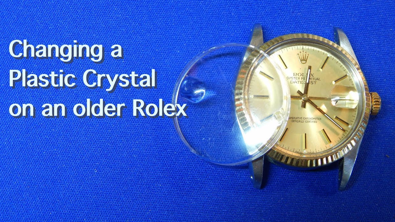 rolex plastic glass